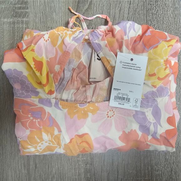 Juniors' SO Front-Tie Keyhole Cutout Fit and Flare Mini Dress Size Large NWT - Picture 2 of 2